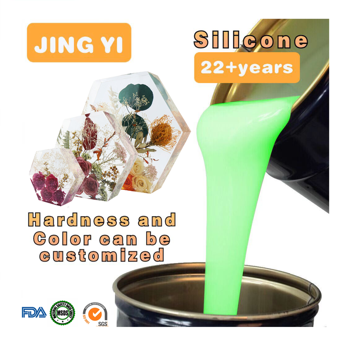Resin Sculpture Mold Silicone Epoxy Resin Cure Silicone Rubber for Flower Preservation Mold Making Good Tensile Strength