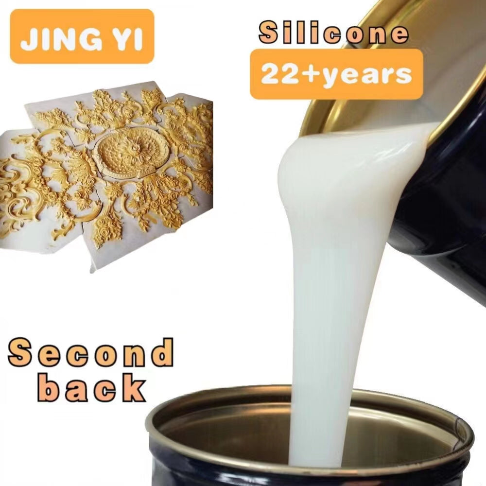 2023 Mould Making Liquid Silicone Rubber Raw Materials Concrete Sculpture Plaster Culture Wall Decorative Stamped Silicone Mold