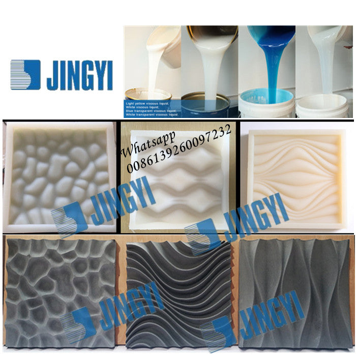 Free Sample Silicone Molds 3D Wall Concrete Brick Plaster Tile Panel Trim Mould Raw Material Liquid Silicone RTV2 Rubber