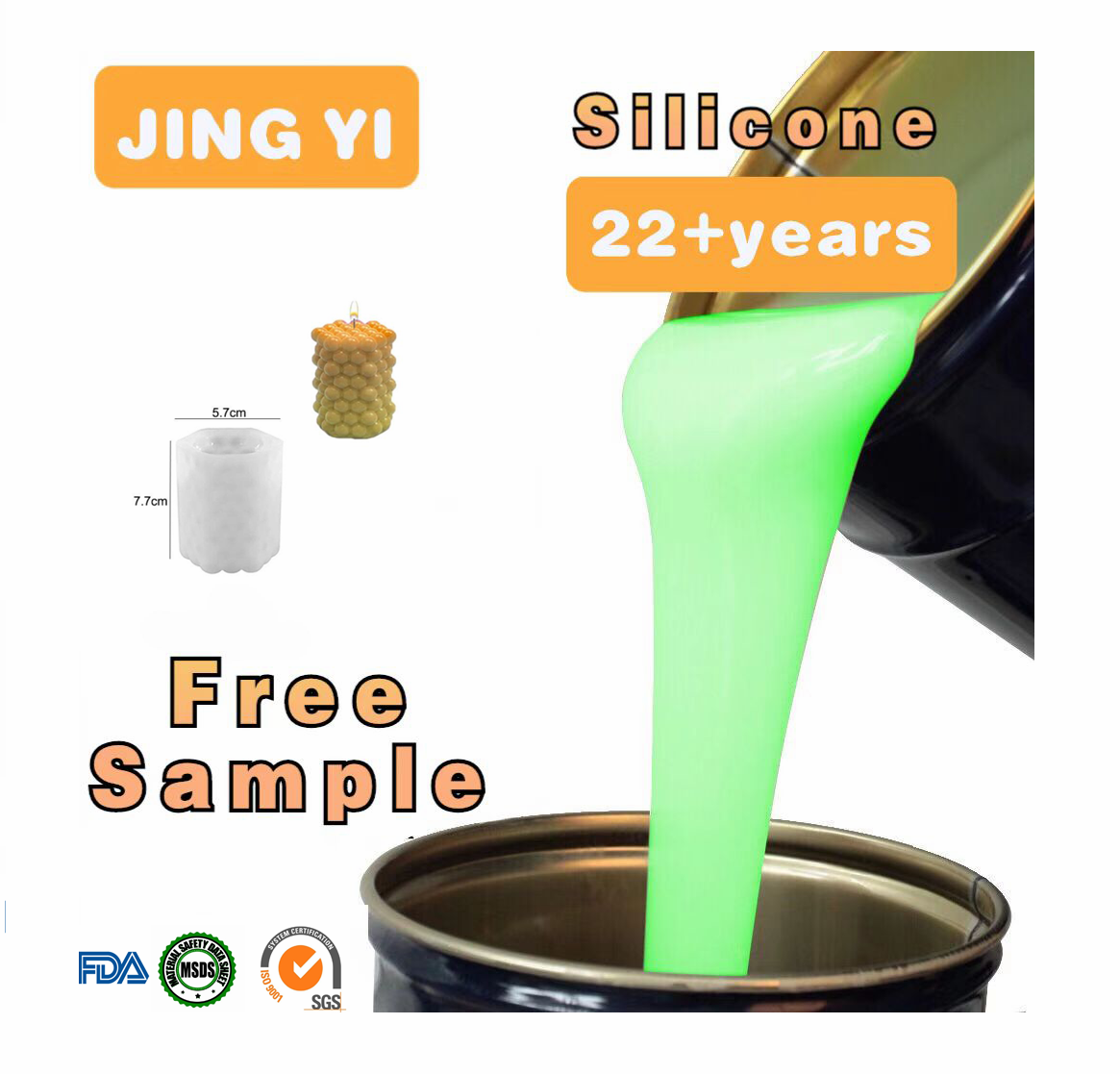 High Quality Liquid Silicone Rubber for Making Candle Molds Crafts Molds Liquid Rtv Silicone Rubber for Mold Making