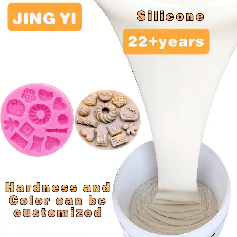 Wholesale Food Grade Liquid Silicone Rubber for Silicone Jelly Pudding Cookies Mold Good Mold Release Property Platinum Silicone
