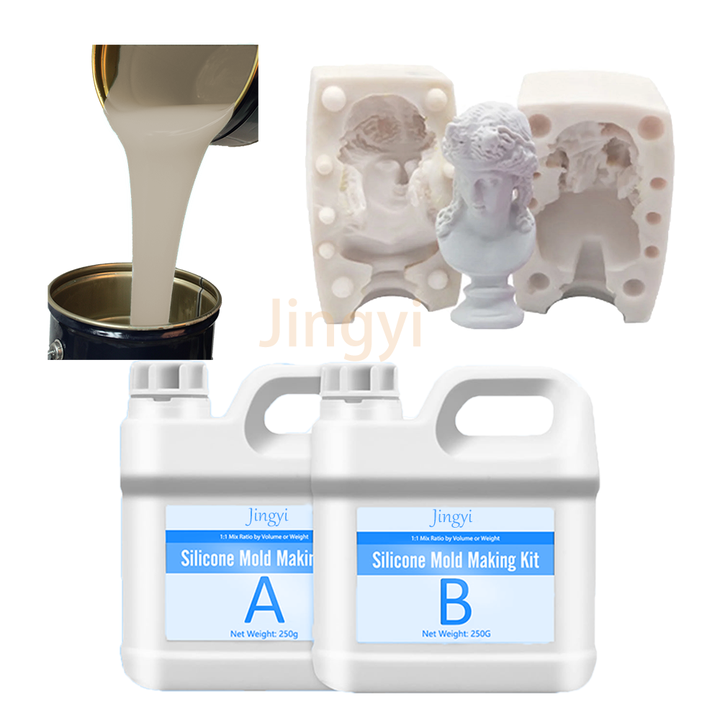 High Tear Resistant Fast Curing Mould Making Liquid Silicone Rubber for Plaster Cement Concrete Statue