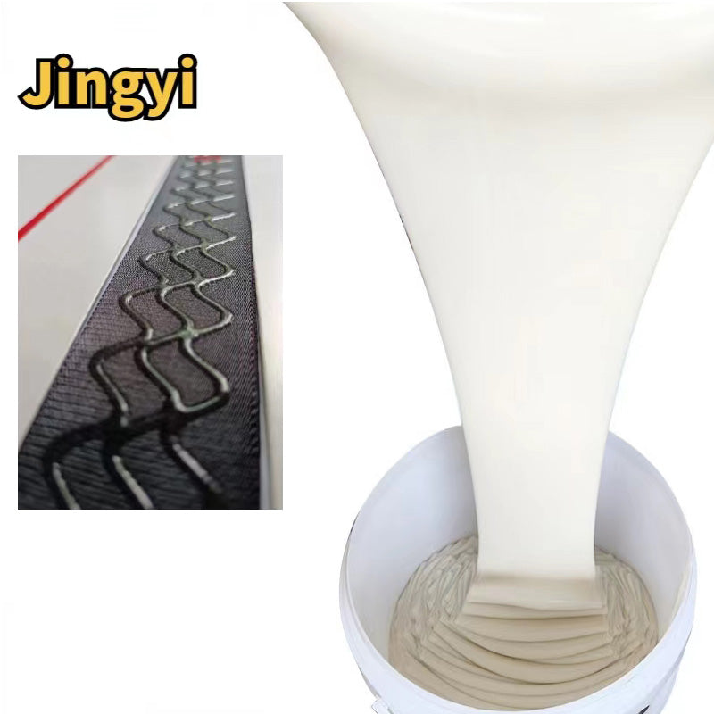 Liquid Silicone for Fabric Platinum Cured Transparent Silicone Rubber for Dressing Tag/Textile