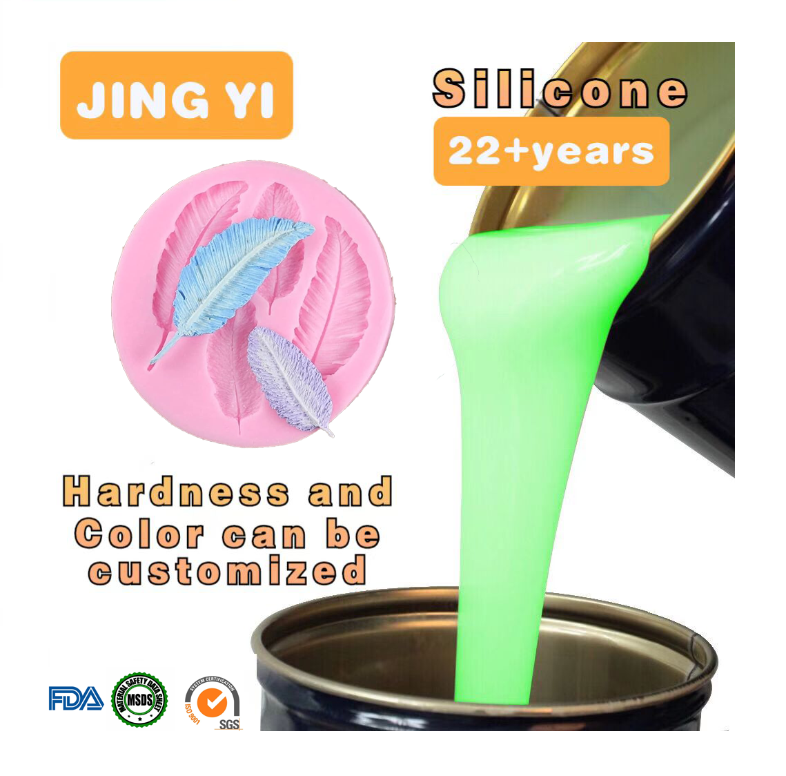 Wholesale Liquid RTV Silicone Rubber Raw Material for Gypsum Sculpture Mold Making Favors Hand Casting Silicone Molds