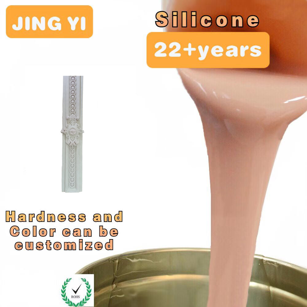 High Quality Transparent Liquid Silicone for Plaster Embossed Mold Making European Style Gypsum Ceiling Mold New Silicone Rubber