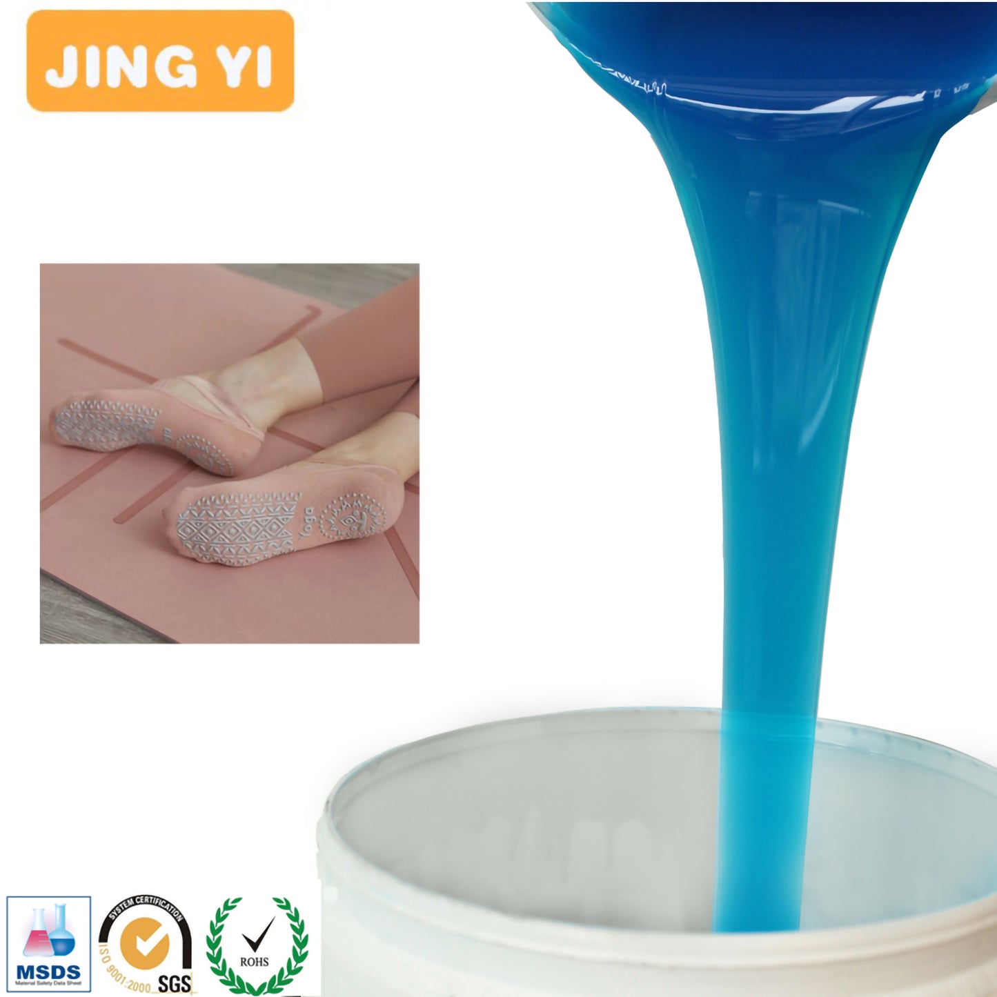 2023 Factory Direct Production Liquid Silicone for Fabric Platinum Cured Silicone Rubber for Clothes Label