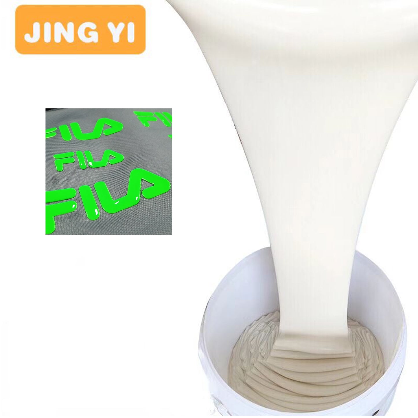 Pattern Is Seen Clearly Silicone Ink for 3D Heat Transfer Socks,Embossing Silicone Paste for Anti-slip Socks &Clothing &T-Shirt