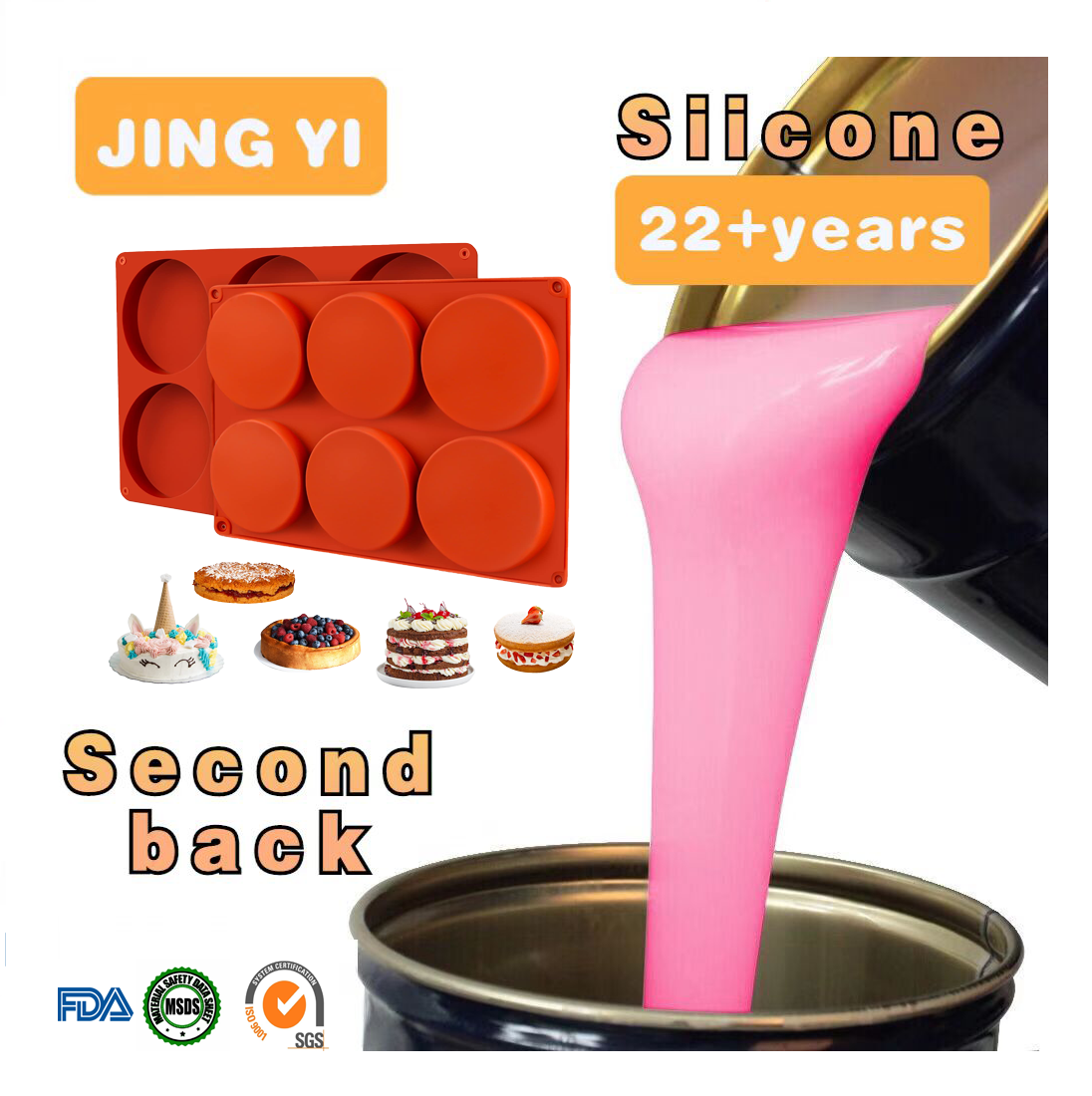 On Sale Food Grade Liquid Silicone Platinum Silicone Low Shrinkage Casting Jewelry Mold Cup Cake Candy Mold Making Raw Material