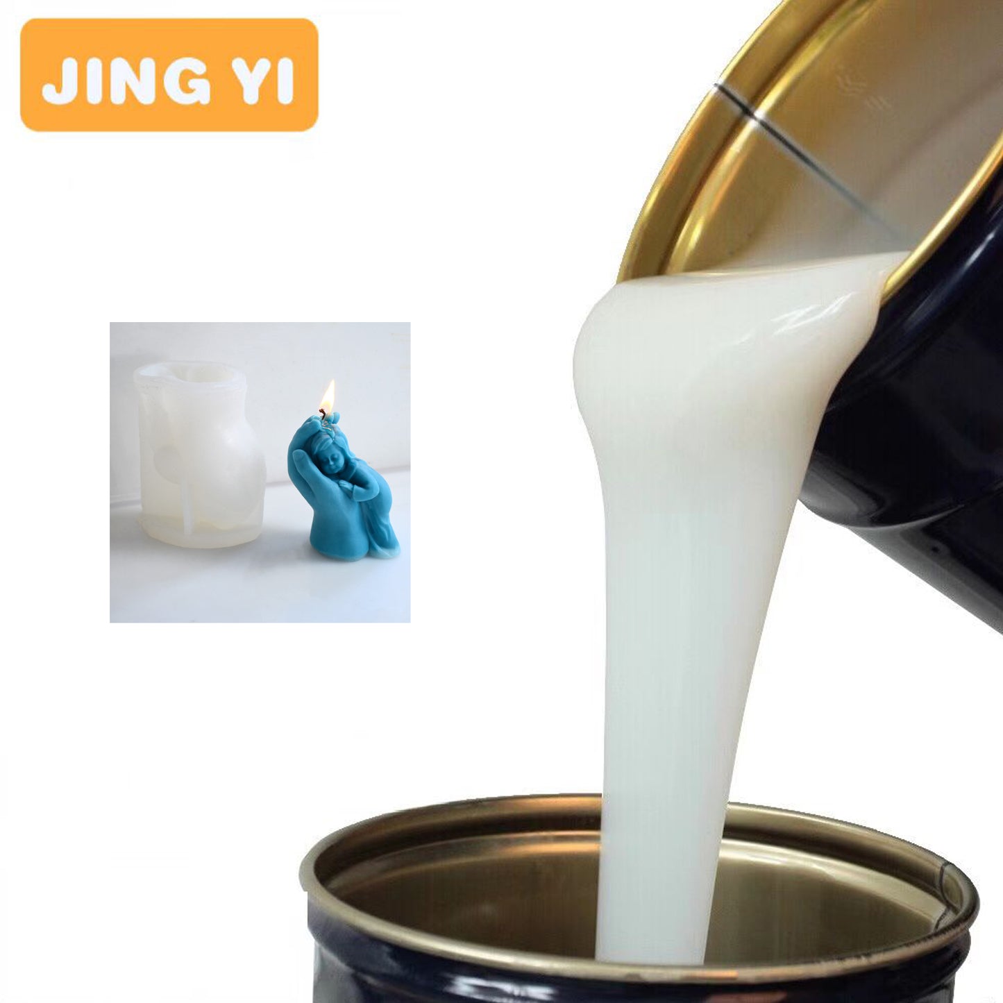 Free Sample Spot Sales Silicone Rubber for Making Candle Mould Two Component Liquid Silicone for Molds