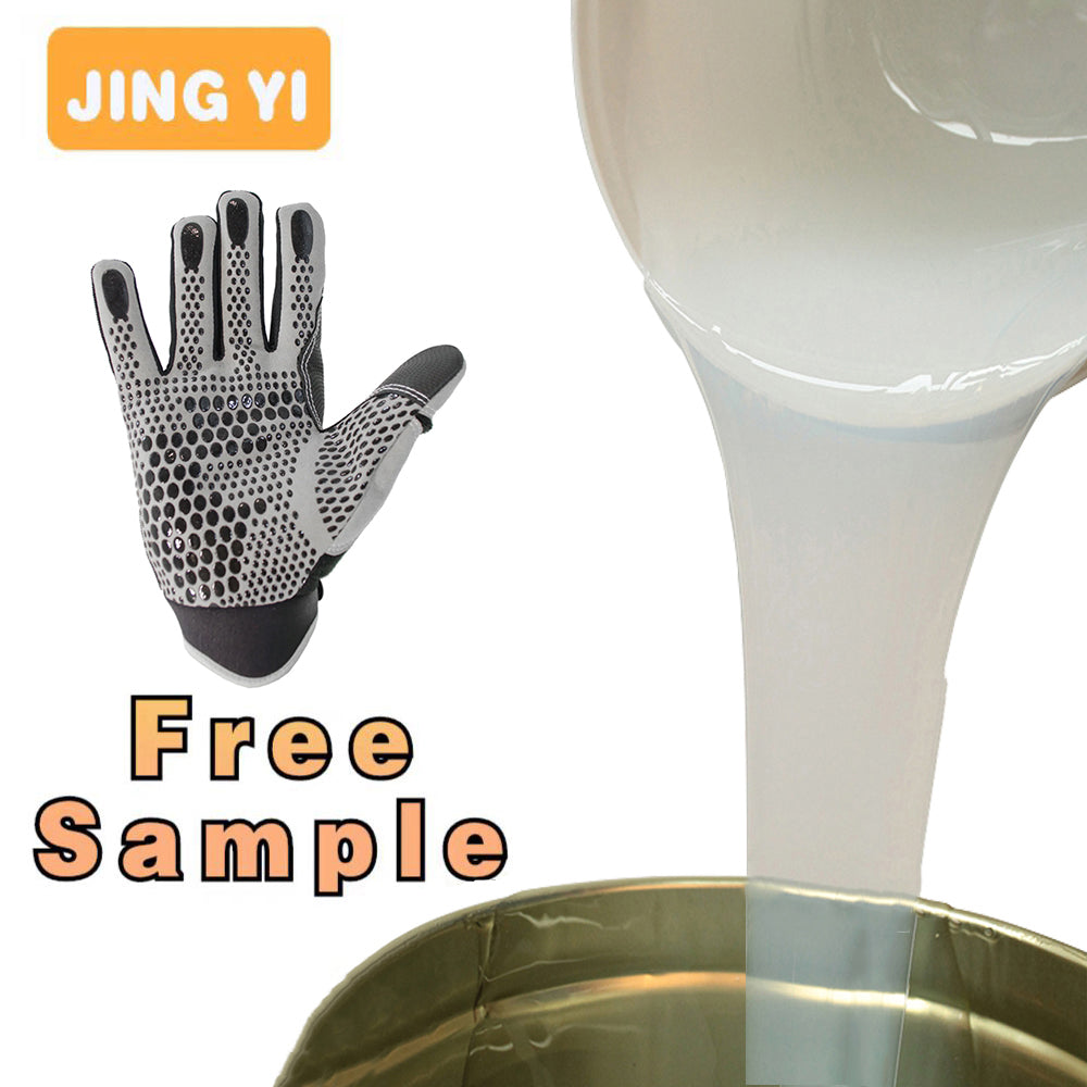 2024 New Style Liquid Silicone for Dotted Palms Gloves Anti-Slip Silicone Factory Fast Delivery Textile Tag Silicone Rubber