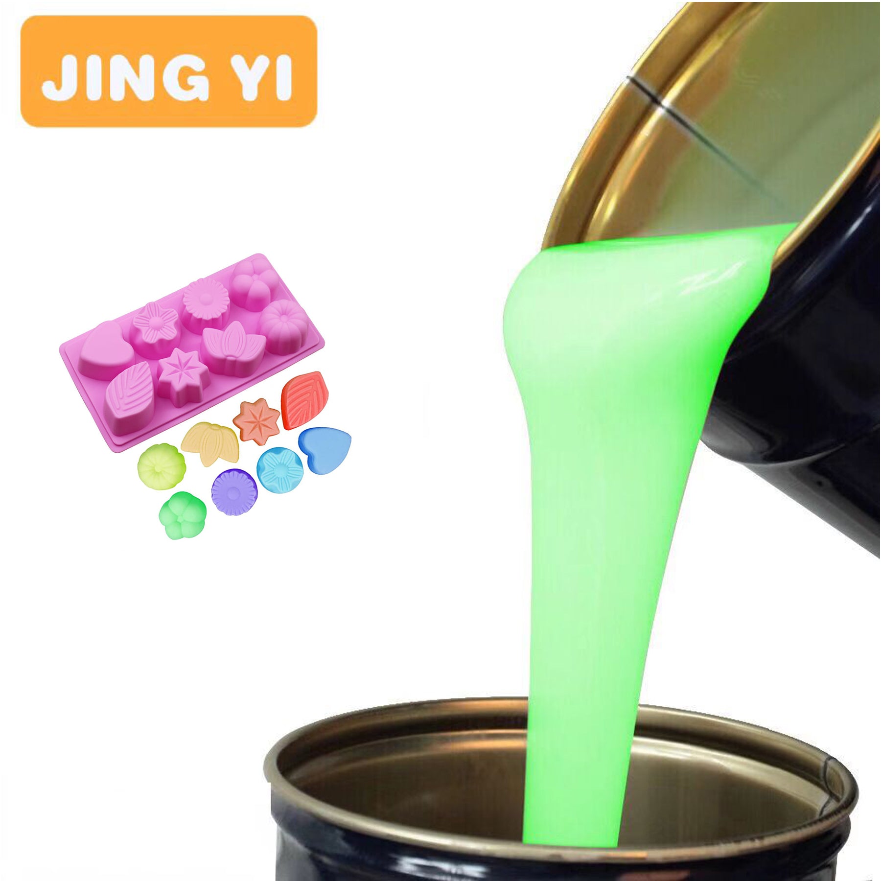 Free Sample Food Grade Silicone Rubber for Cake Mould,Bread Mold ,Chocolate Mold,Transparent Soft Silicone for Mold