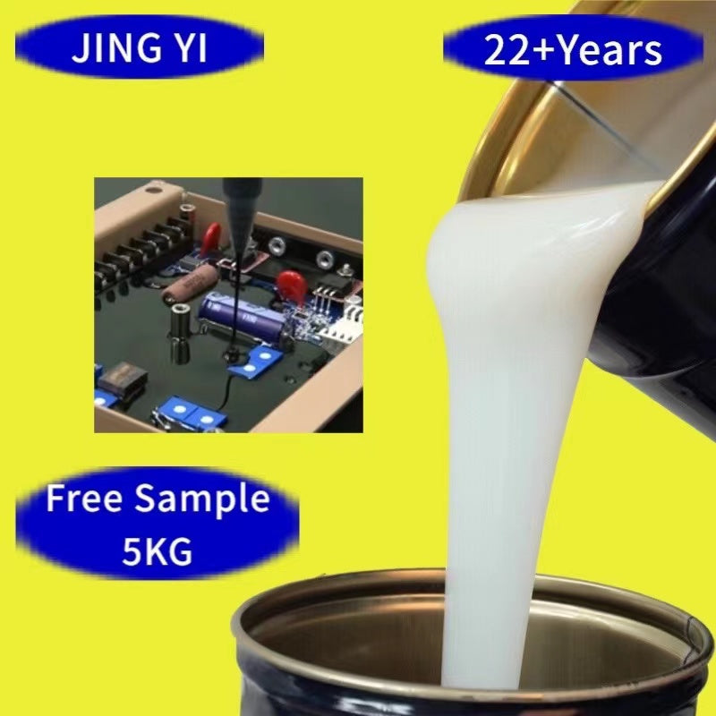Free Sample 5KG RTV Liquid Silicone Rubber Potting Compound for Electronics Encapsulation Waterproof Moldes De Silicona