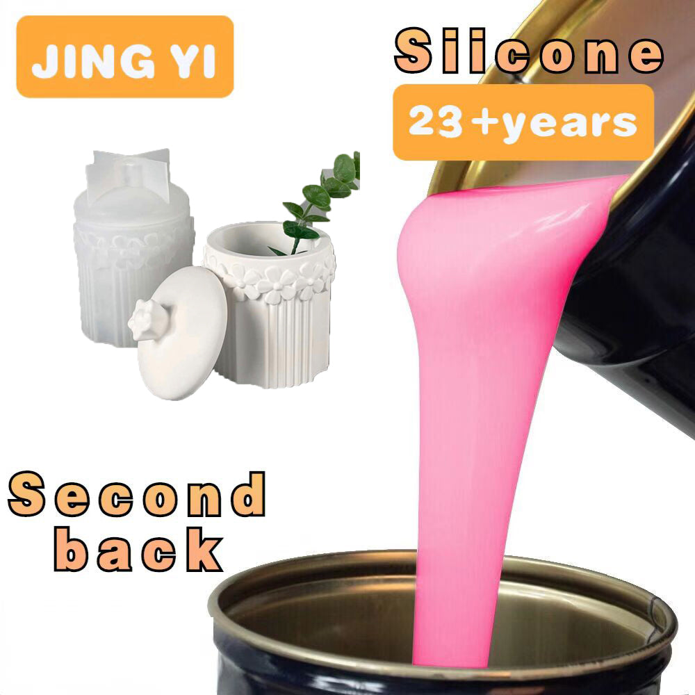 Free Sample RTV2 Silicone Liquid Rubber for Cement Succulent Flower Pot Molds Silicone Raw Material Concrete Planter Mold