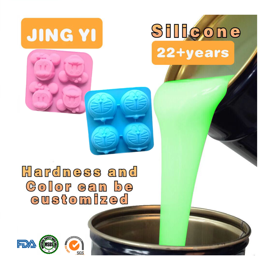 Wholesale Manufacturer Silicone Rubber RTV2 Food Grade Liquid Silicone Rubber for Body Parts Crafts Handicraft Food Mold Making
