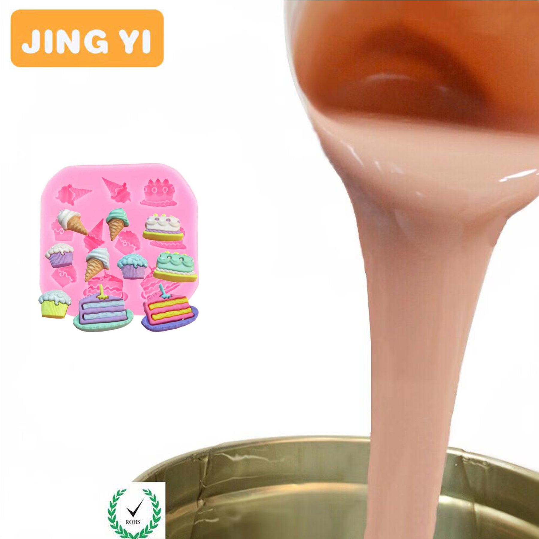 Over 22 Years Production Food Grade Silicone Rubber for Chocolate Cake Mold Platinum Silicone for Making Mold