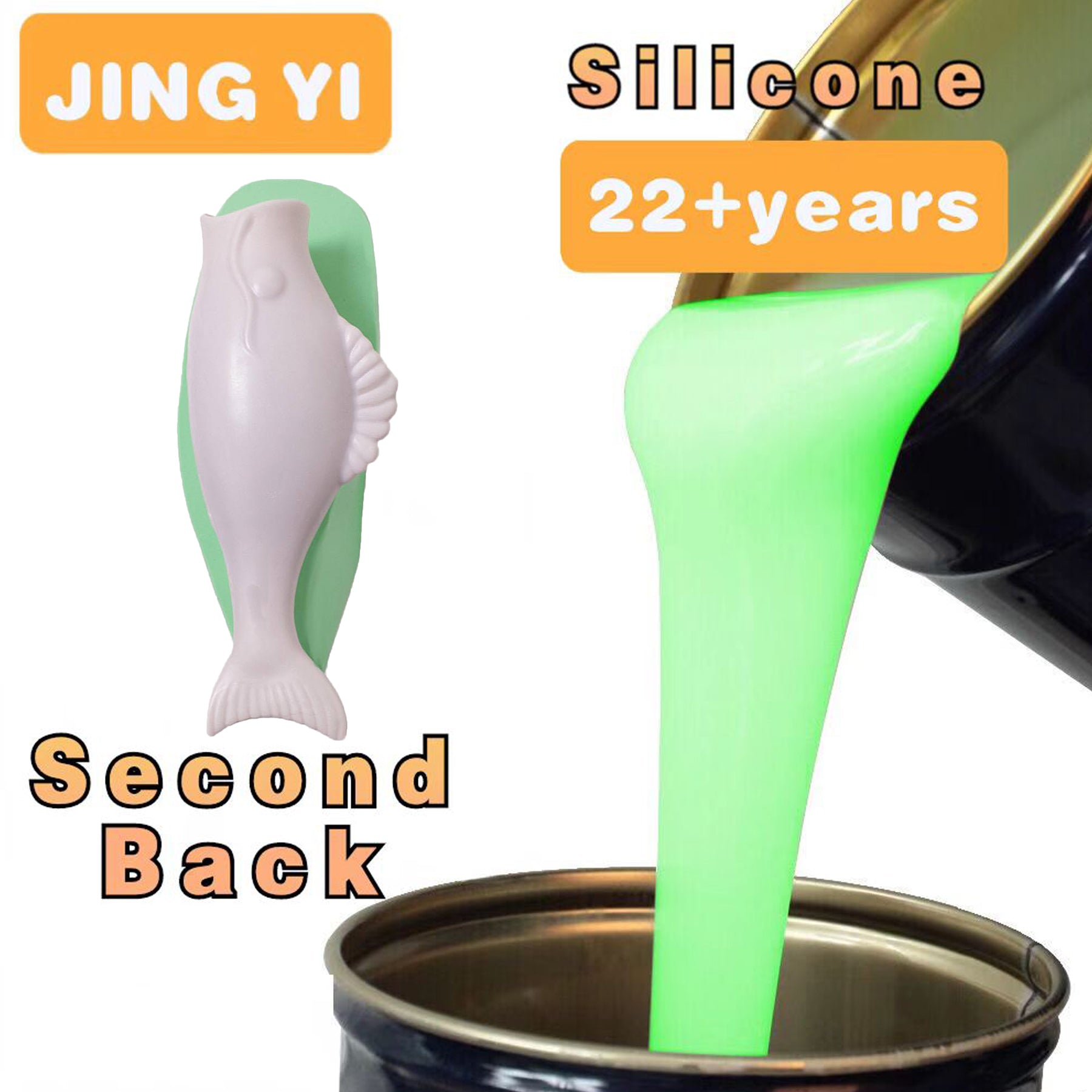 Factory Sales Silicone Rubber for Sculpture Casting Fish Mold RTV-2 White Silicone for Making Moulds