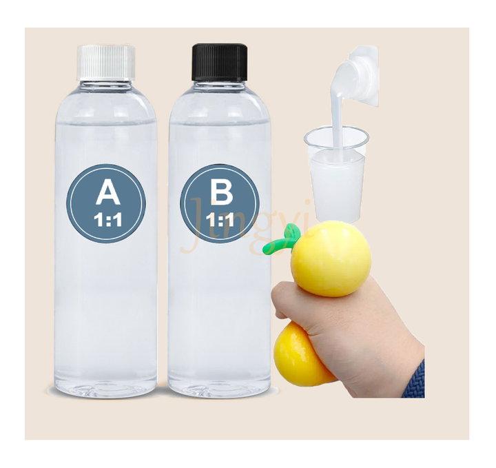 Skin Safe Transparent Squishy Liquid Silicone for DIY Stress Relief Toys Soft Non-Toxic Material for Fidget Squishy Toys Making