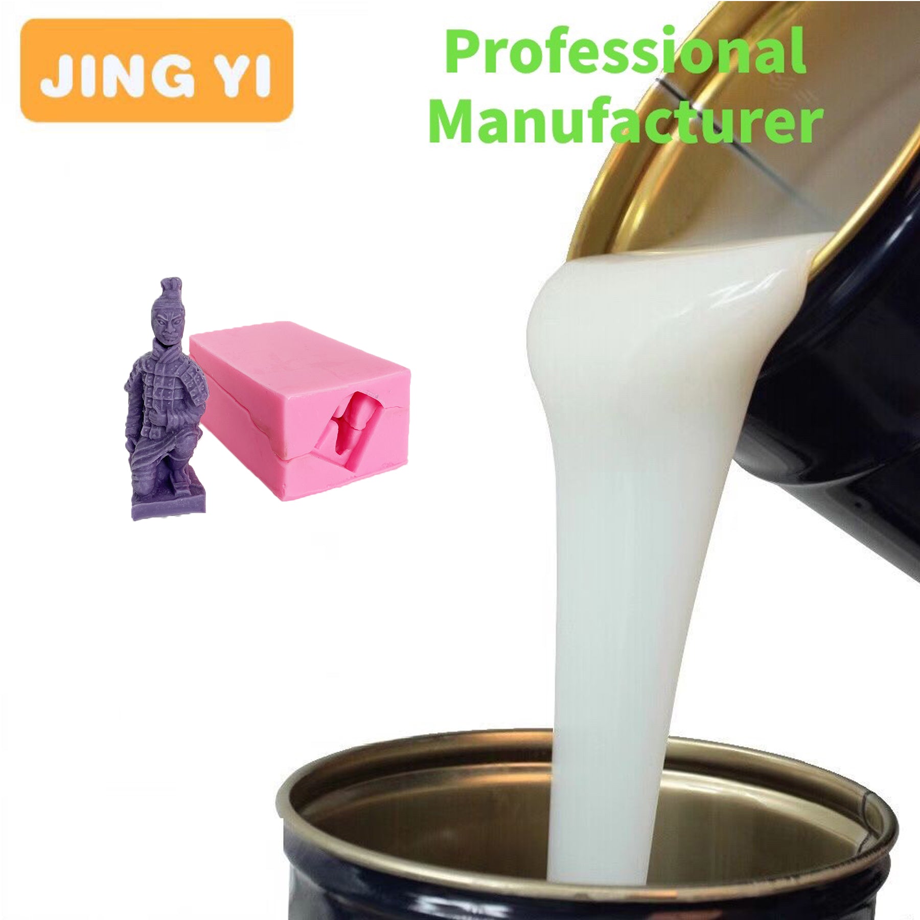 Tin Cured Silicone for 3D Silicone Mold RTV 2 Casting Concrete Product Liquid Silicone for Molding