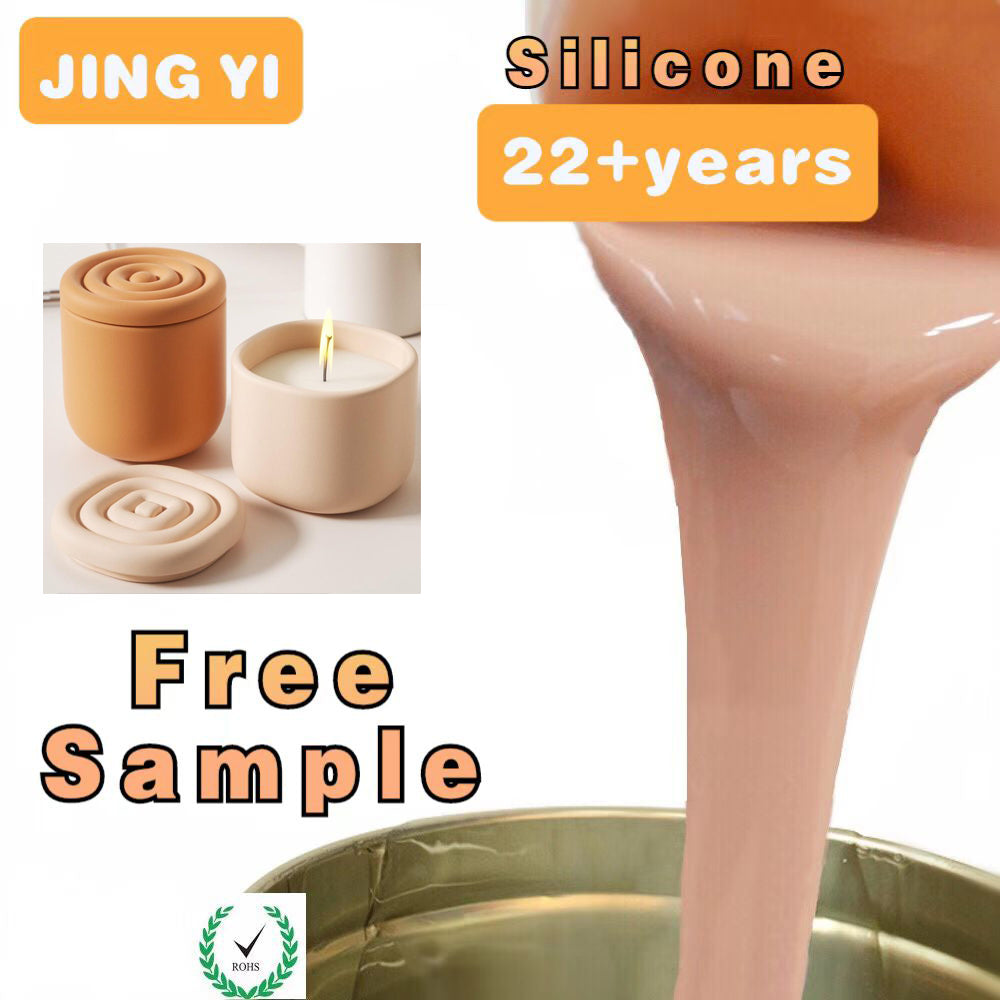 New Silicone Casting Rubber for Cement Candle Jar Silicone Mold Concrete Candle Container Mold Silicone Mold Making Rubber