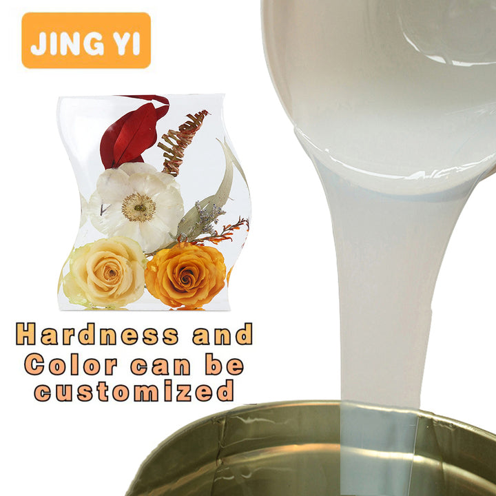 Fast Delivery Rtv2 Liquid Silicone Resin for DIY Flower Preservation Resin Art Casting Factory Sales High Clearly Silicone Resin