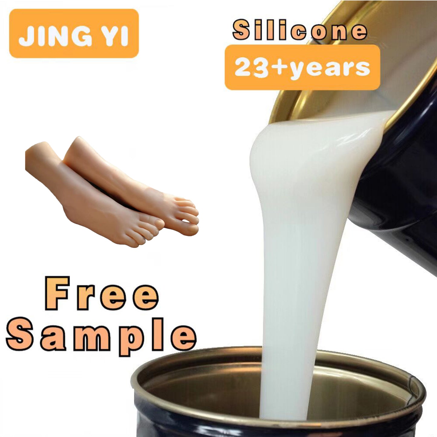 Skin Color Silicone Soft Reborn Baby Doll clear Liquid Silicone for Buttock Human Body Parts
