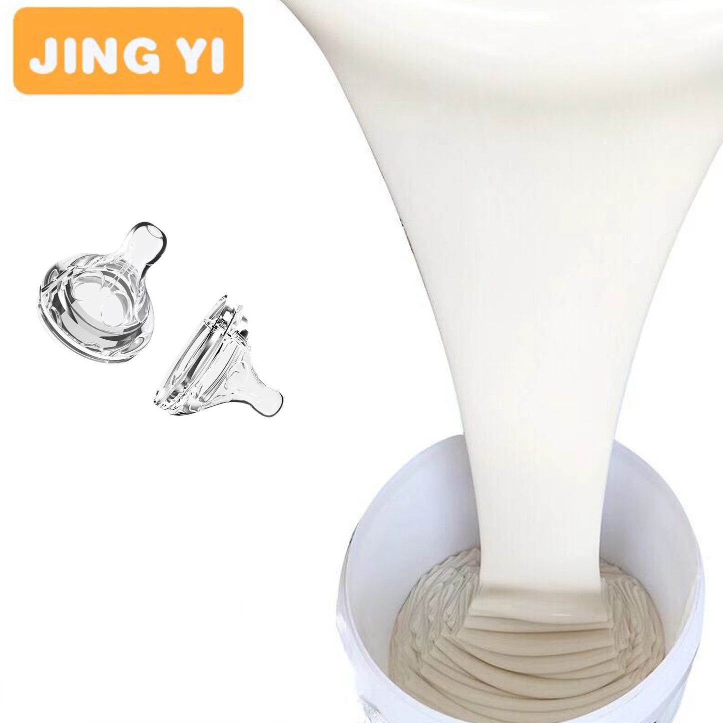 2024 Free Sample Excellent Elongation Rtv 2 Food Grade Silicone Rubber for Kitchenware and Baby Wares.