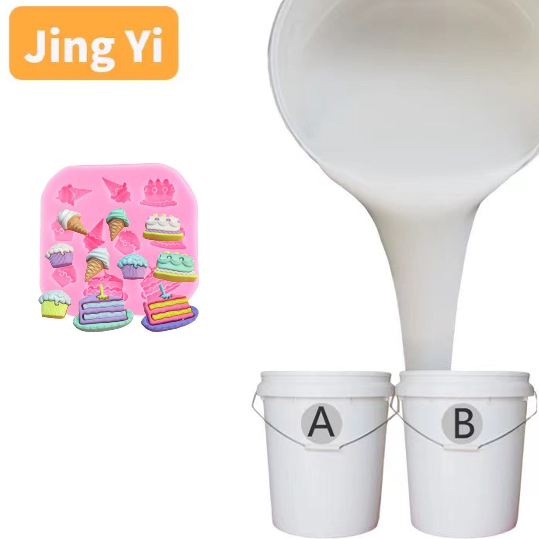 Over 22 Years Production Food Grade Silicone Rubber for Chocolate Cake Mold Platinum Silicone for Making Mold