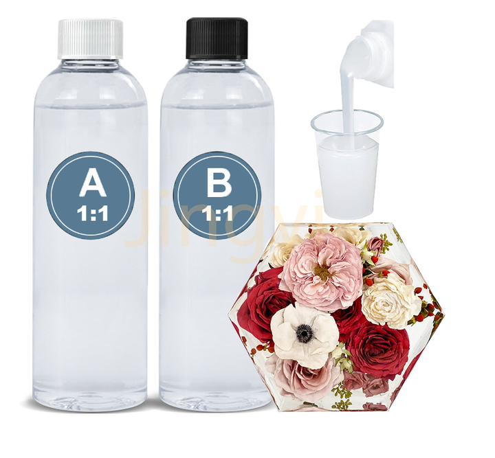 Crystal Clear Heat Resistant Liquid Epoxy Resin for Casting Coating DIY Craft River Table Flower Preservation Making