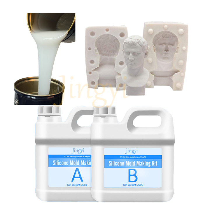 Fast-Cure RTV-2 Silicone Rubber High-Strength Premium Liquid Silicone Rubber for Ideal Plaster States Scultptures Mold Making