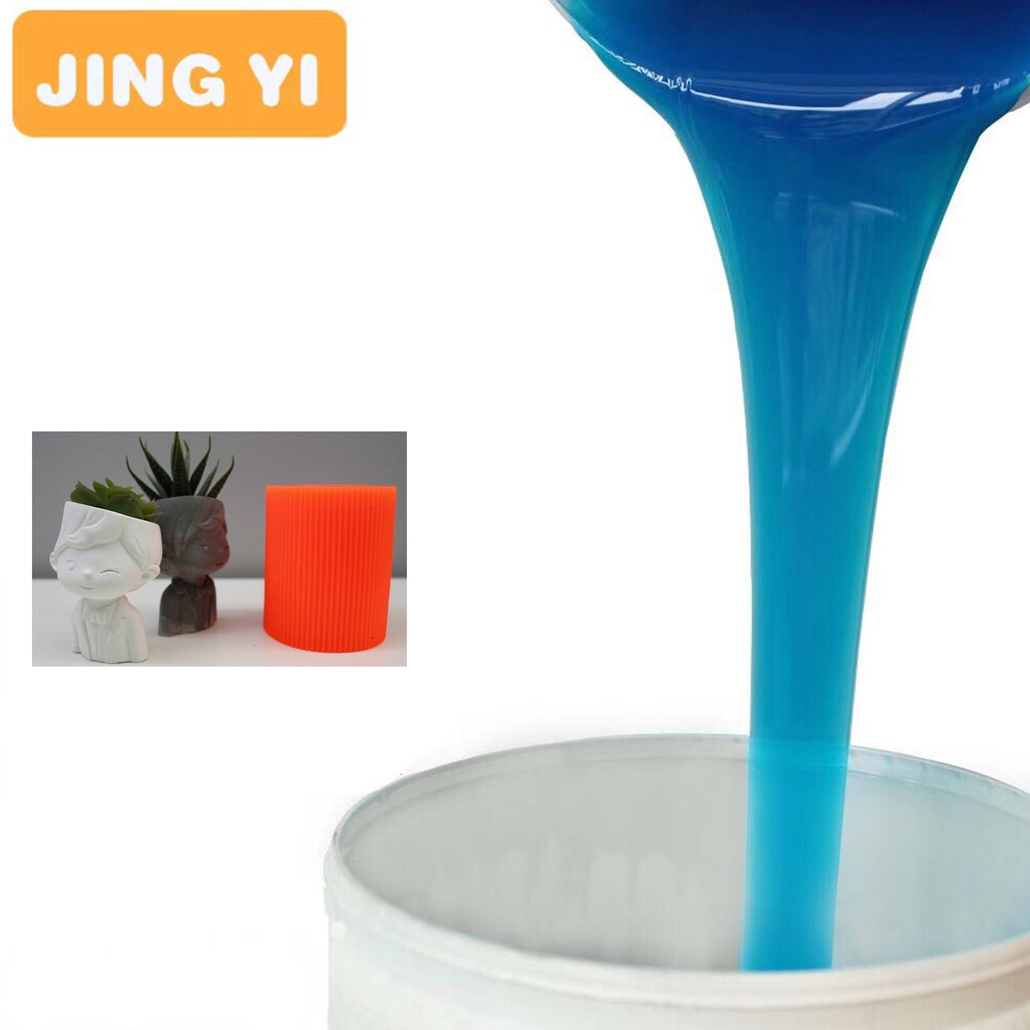 2024 Free Sample Excellent Elongation Rtv 2 Silicone Rubber for Making Flower Pot Mold