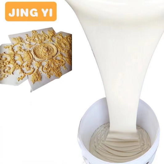 2023 Mould Making Liquid Silicone Rubber Raw Materials Concrete Sculpture Plaster Culture Wall Decorative Stamped Silicone Mold