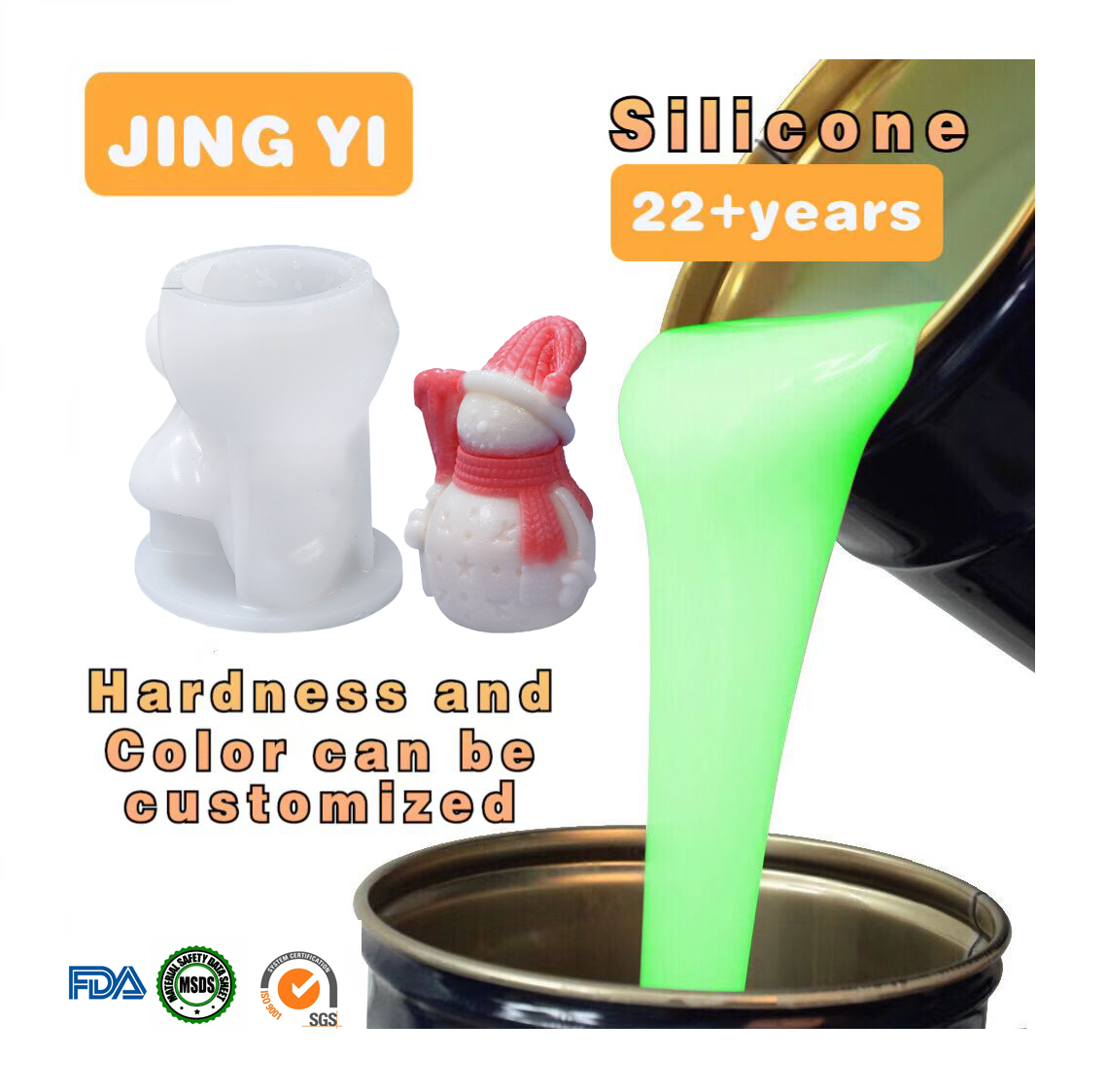 2024 Hot Sale Liquid Silicone Rubber Durable Silicone for Christmas Candle Products Mold Making Silicone Liquid for Mold