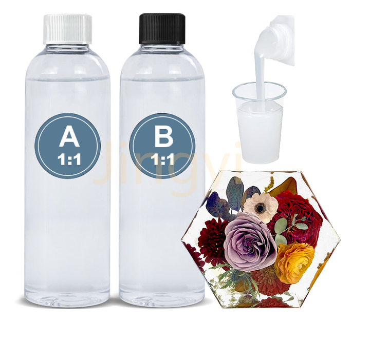 Crystal Clear Heat Resistant Liquid Epoxy Resin for Casting Coating DIY Craft River Table Flower Preservation Making