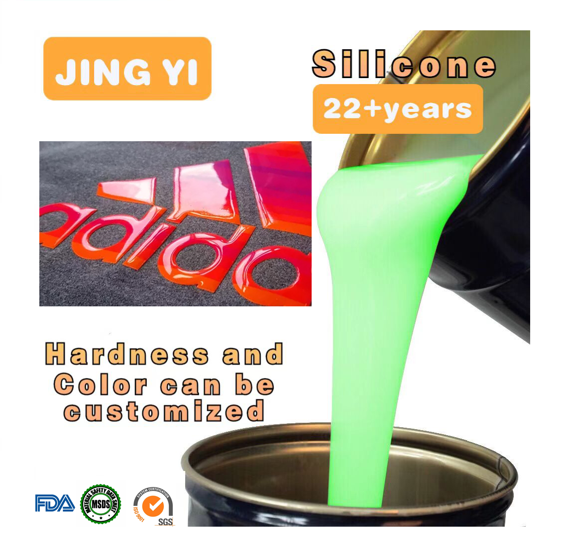 China Better Mobility Liquid Silicone Rubber for Textile Coating Screen Printing Fabrics Anti Slip Straps Silicone Rubber
