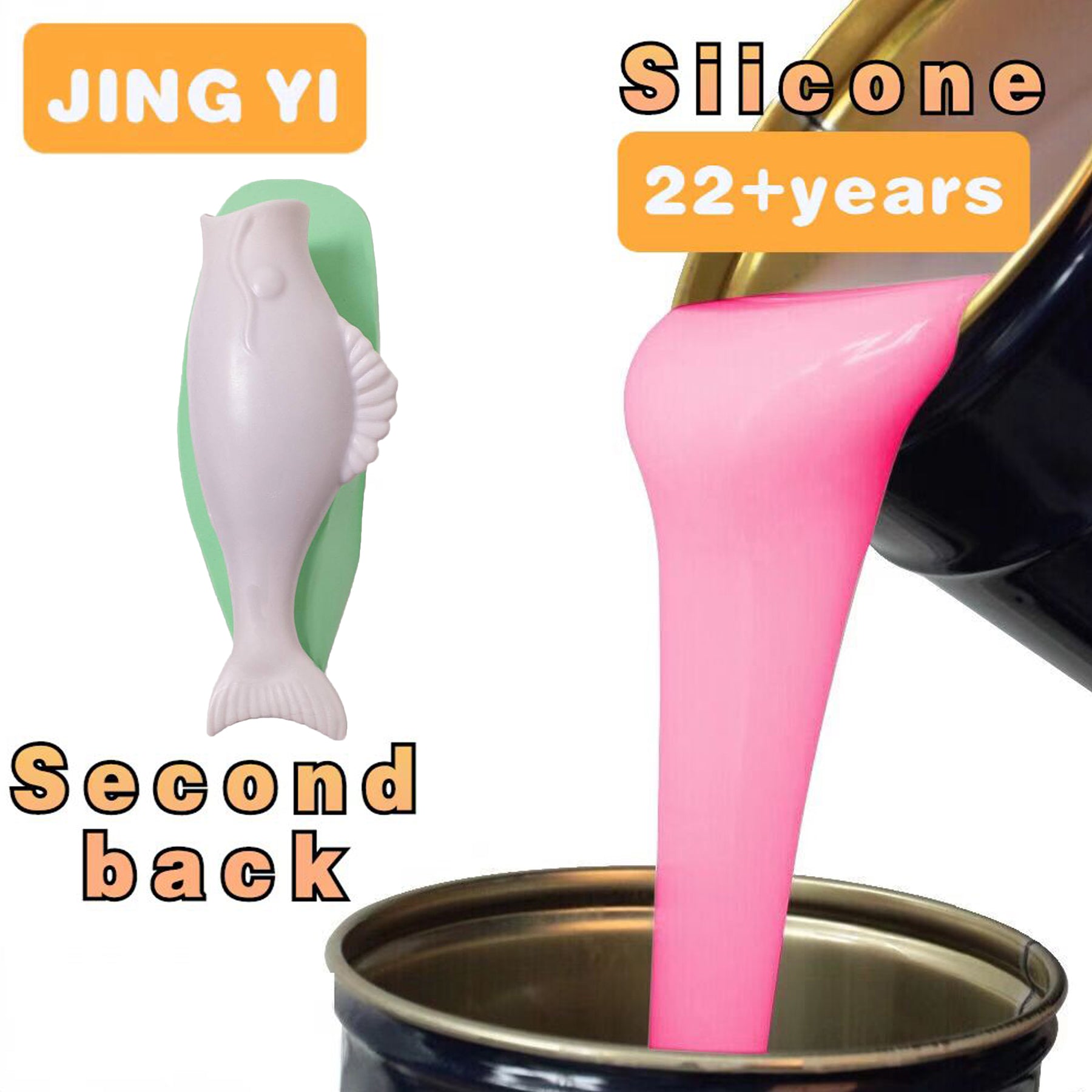 Factory Sales Silicone Rubber for Sculpture Casting Fish Mold RTV-2 White Silicone for Making Moulds
