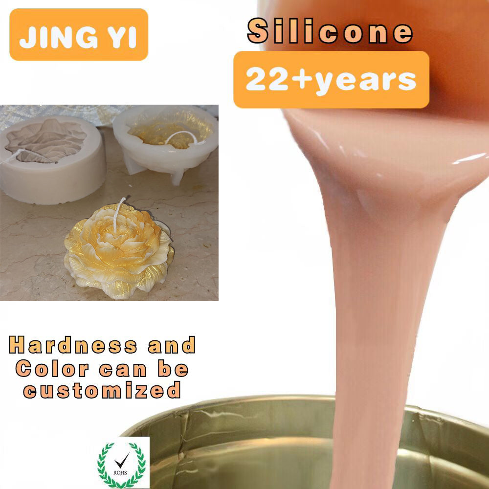 Wholesale Industrial Grade Silicone Rubber for 3d Flower Shape Handmade Candle Mold Making Soap Mould RTV-2 Silicone Rubber