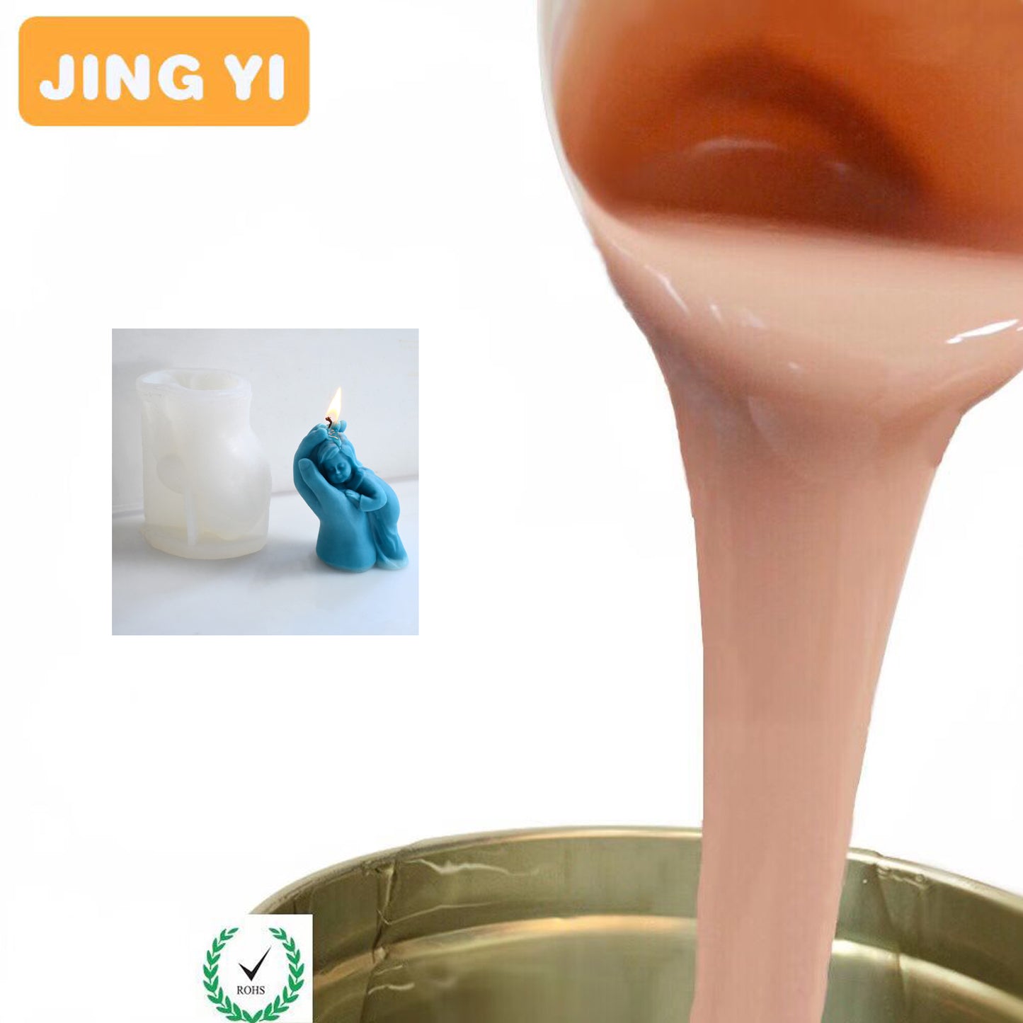 Free Sample Spot Sales Silicone Rubber for Making Candle Mould Two Component Liquid Silicone for Molds