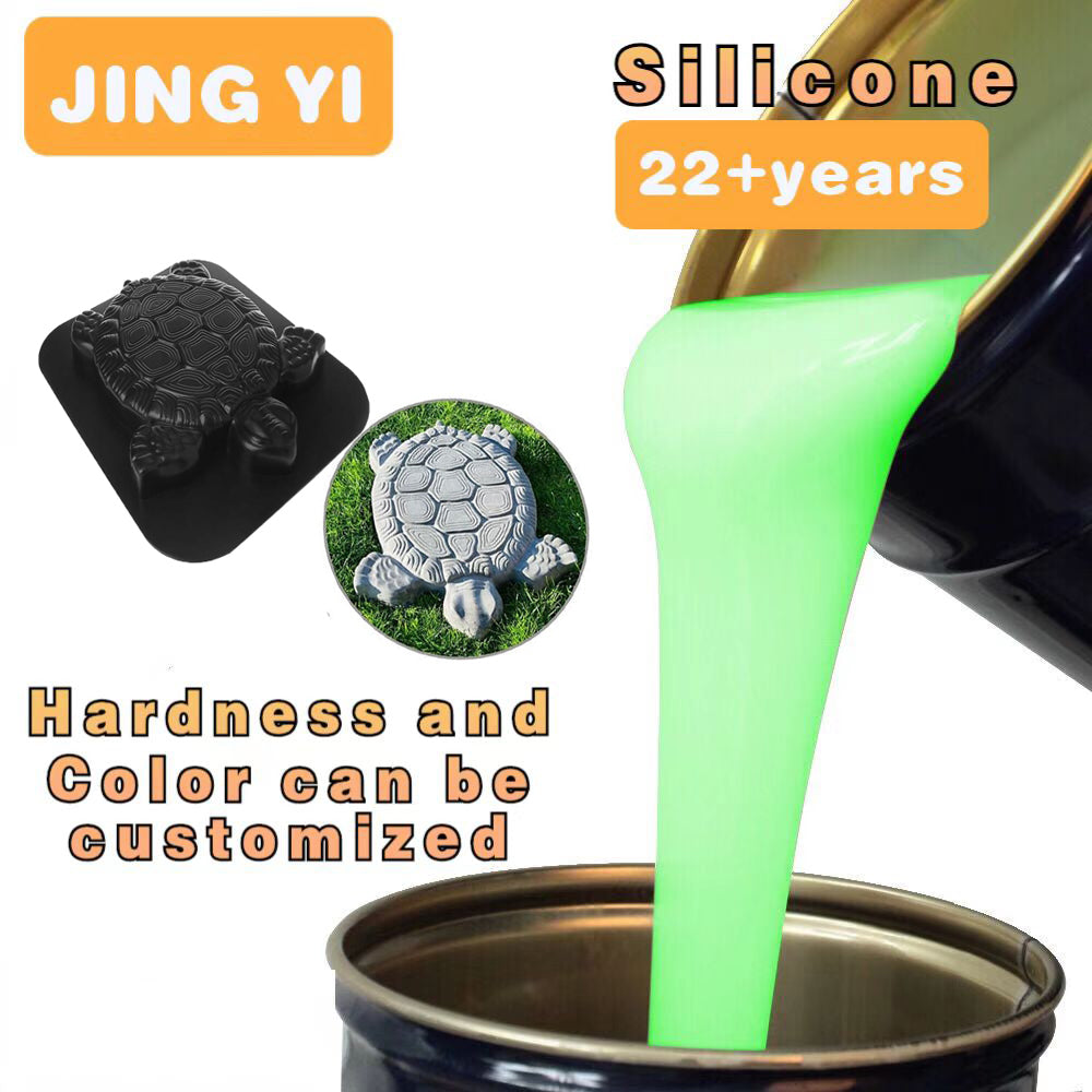 China Silicone Factory Sales Top Quality RTV Silicone for Concrete Cement Mold Garden Decor Cement Casting Mold Silicone Rubber