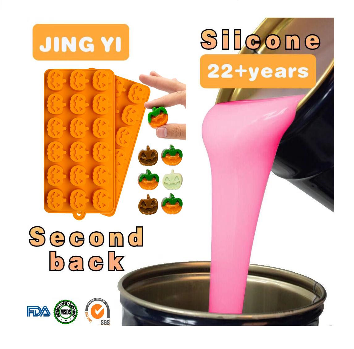On Sale Food Grade Liquid Silicone Platinum Silicone Low Shrinkage Casting Jewelry Mold Cup Cake Candy Mold Making Raw Material
