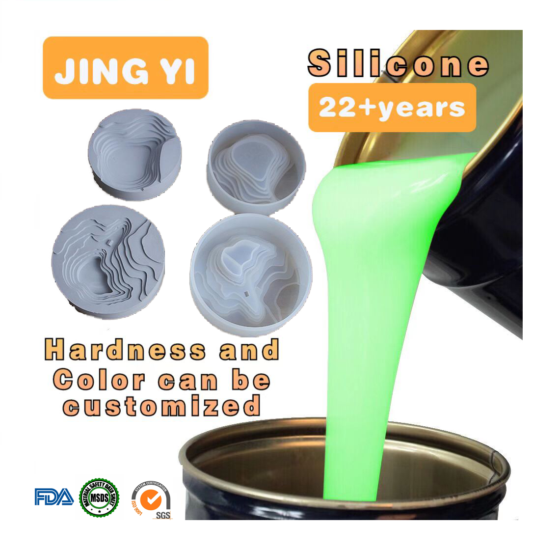 New Material Plaster Decoration Silicone Mold Rtv2 Liquid Rubber Tin Cure Make Craft Gypsum Wall Rubber Mold Silicone Liquid