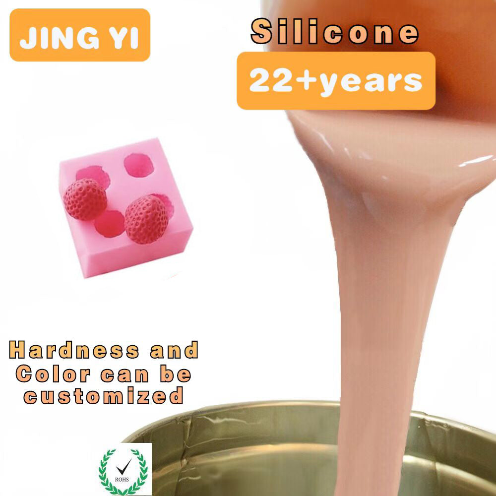 Two-component RTV 2 Liquid Silicone for Strawberry Fruit Cake Accessories Mold Aroma Wax Candle Molds Food Grade Silicone Rubber