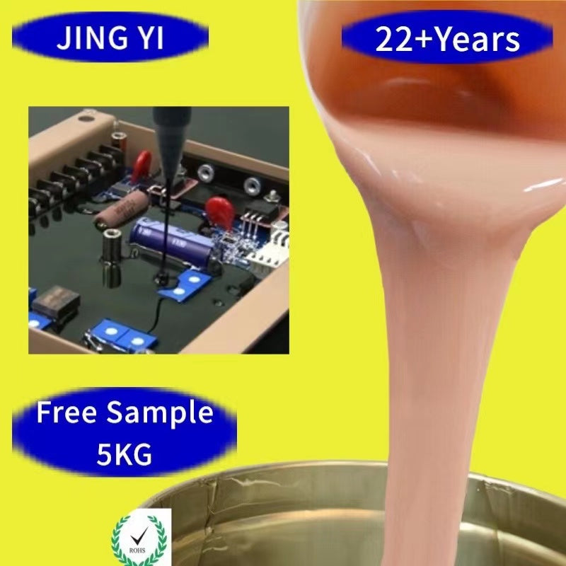 Free Sample 5KG RTV Liquid Silicone Rubber Potting Compound for Electronics Encapsulation Waterproof Moldes De Silicona