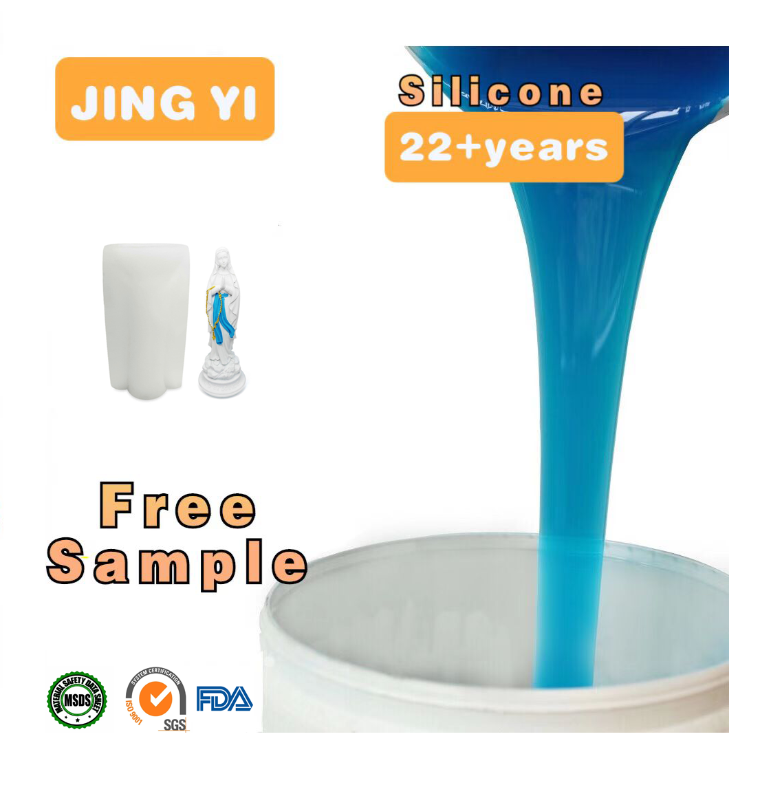 Factory Direct Production Liquid Silicone for Plaster Artificial Stone Moldings Mold Plaster Statues Making Silicone Rubber