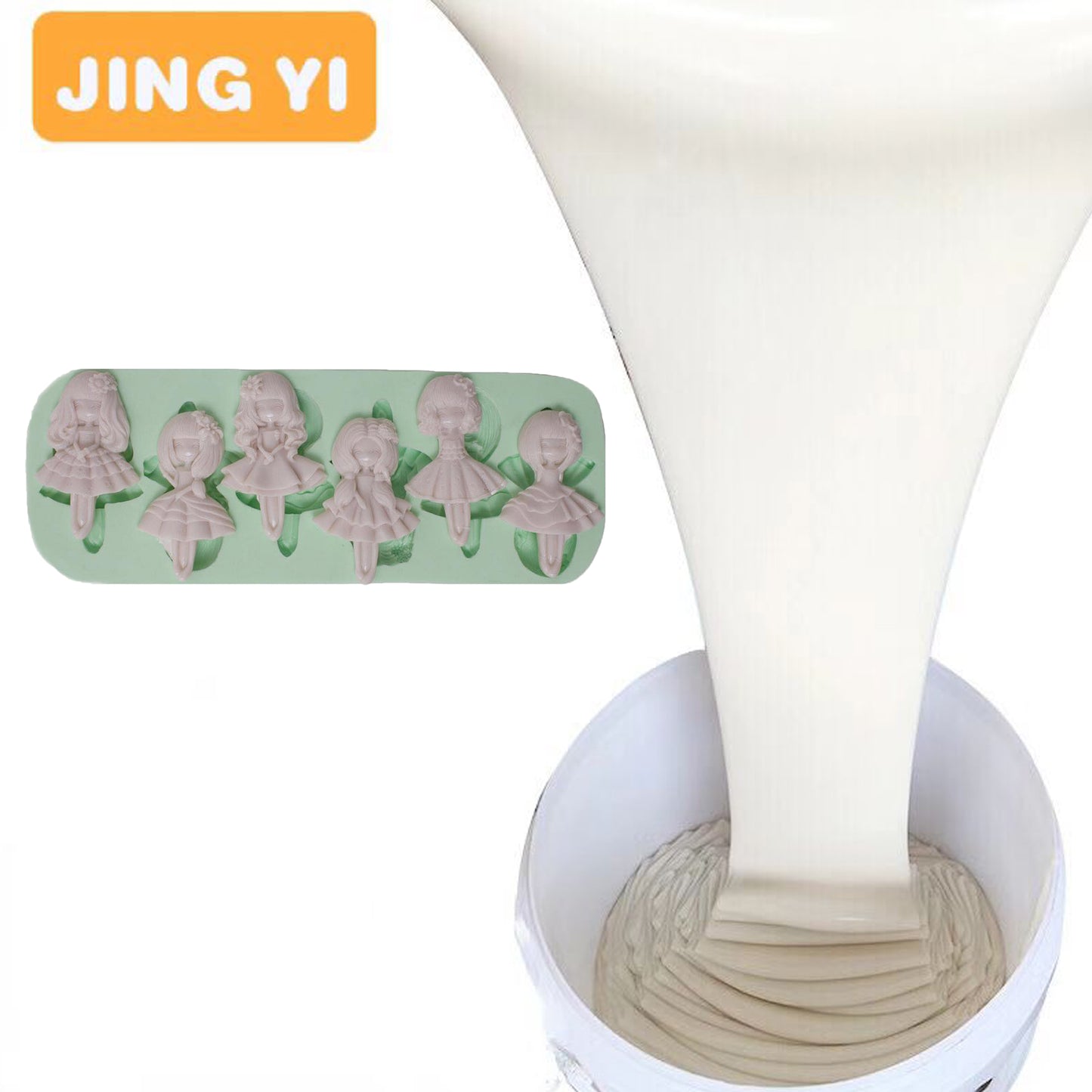 Fast Delivery Excellent Elongation Rtv 2 Silicone Rubber for Resin Crafts Mold Making Candle Soap Mould Making