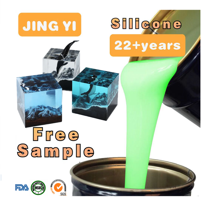 High Transparent Liquid Silicone Rubber for Filling 3D Flower Resin Craft Specimens Mold Elastic Epoxy Artwork Crafting Silicone
