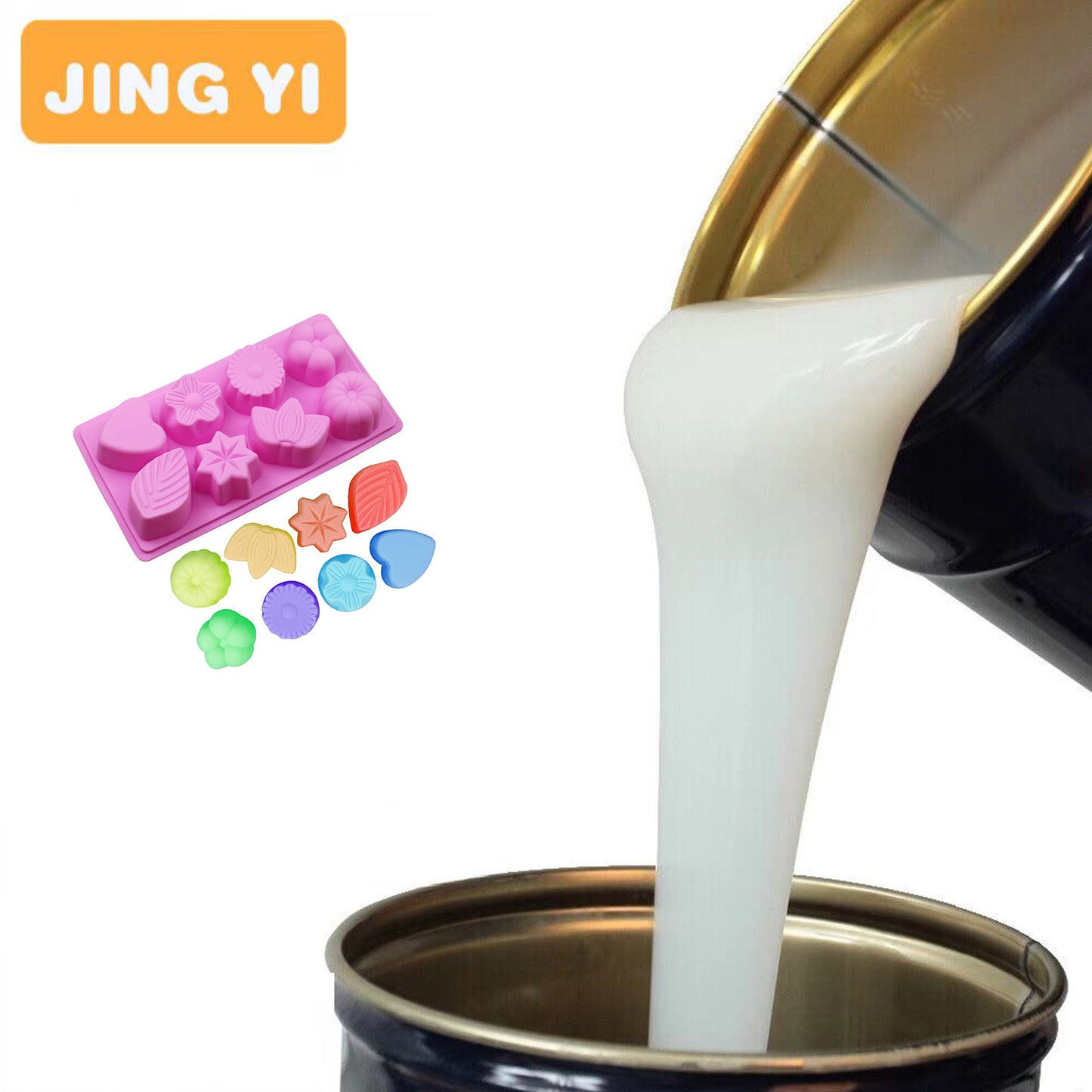 Free Sample Food Grade Silicone Rubber for Cake Mould,Bread Mold ,Chocolate Mold,Transparent Soft Silicone for Mold