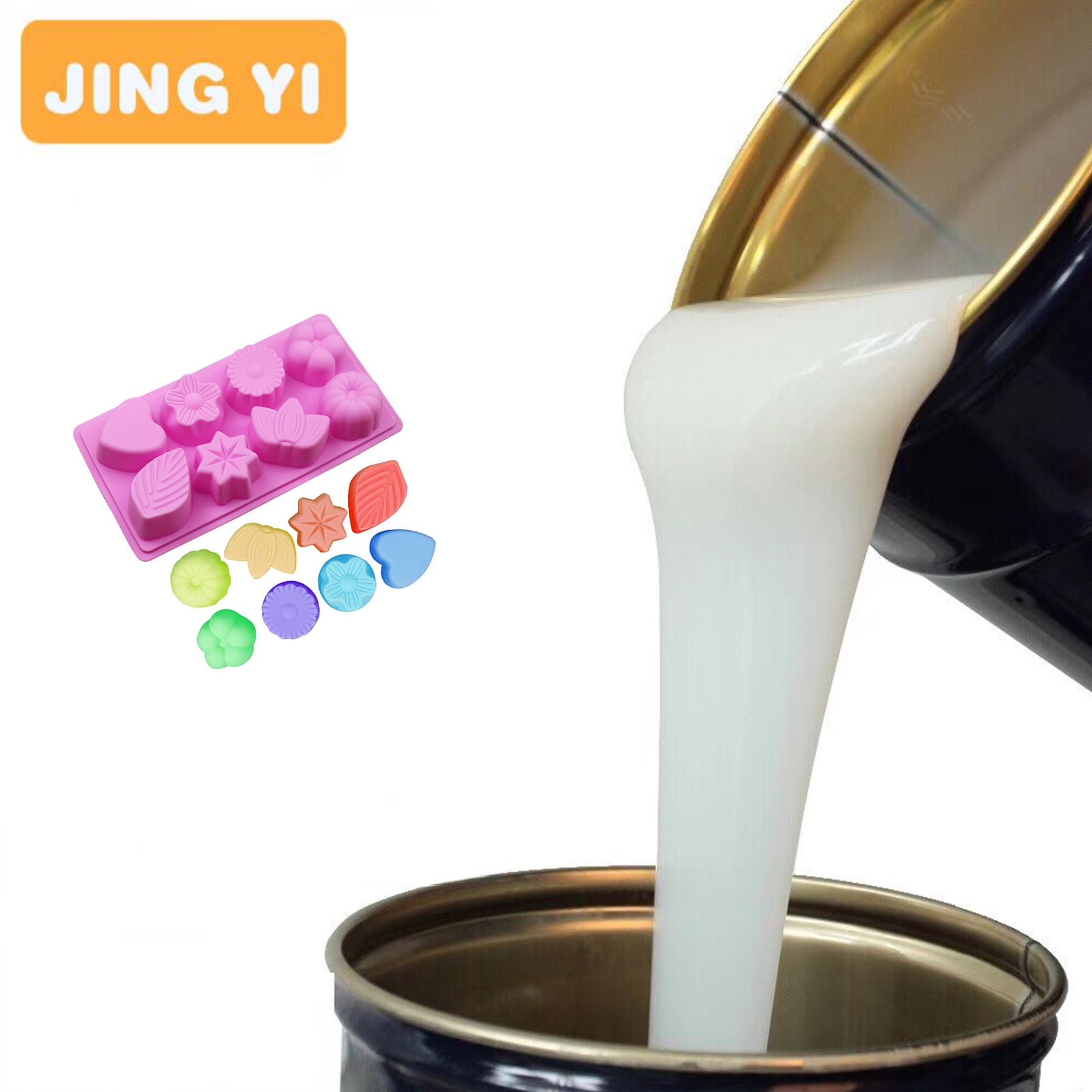 Free Sample Food Grade Silicone Rubber for Cake Mould,Bread Mold ,Chocolate Mold,Transparent Soft Silicone for Mold
