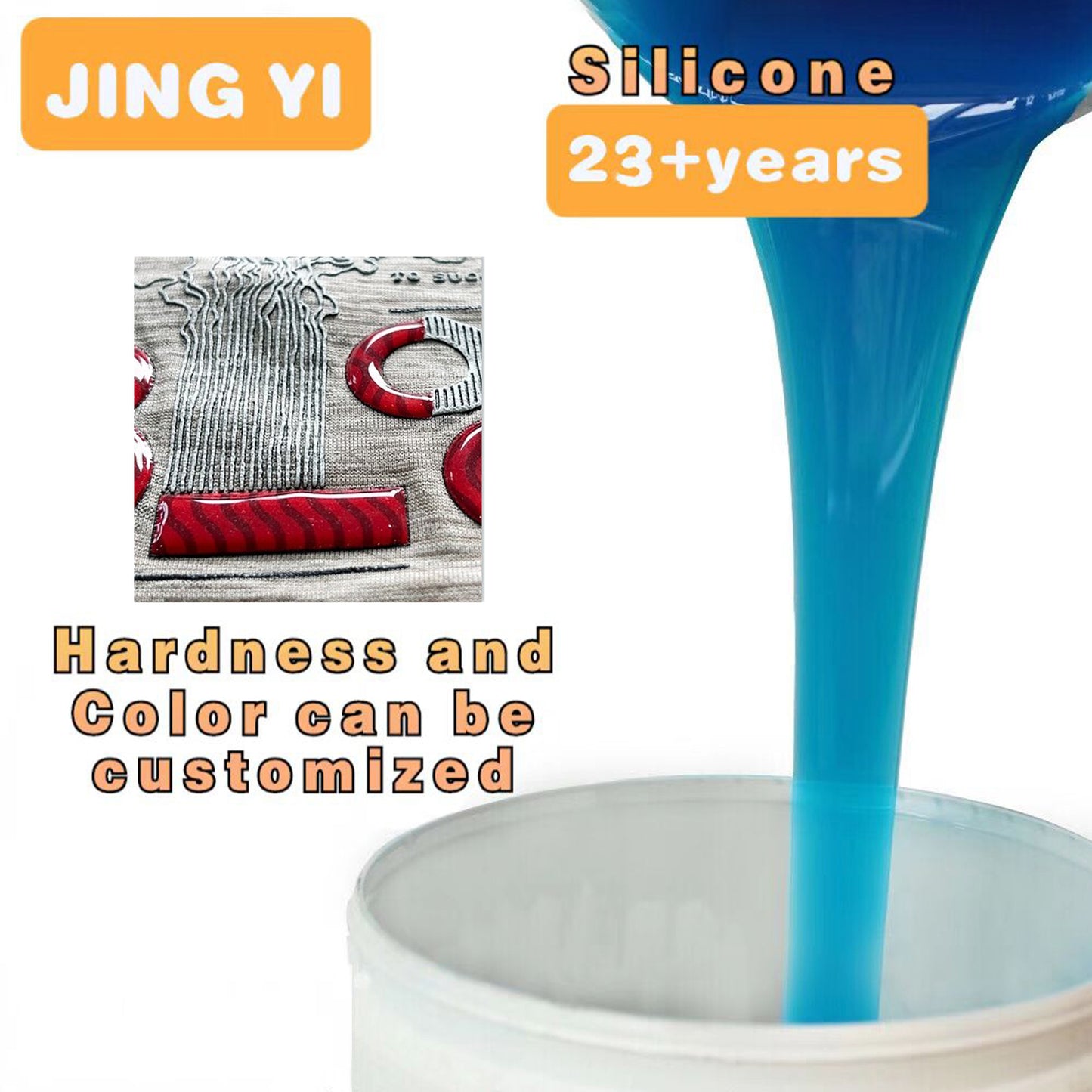 Factory Direct Production Silicone Rubber for Clothing Label and Pattern Silicone Rubber for Fabric Printing
