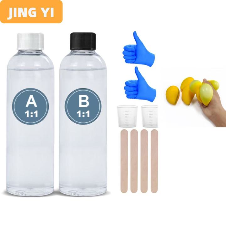 Jing Yi Silicone Rubber for Making Super Soft Silicon Mix for DIY, Custom Cat Paws & Stress Relief Gifts silicone rubber