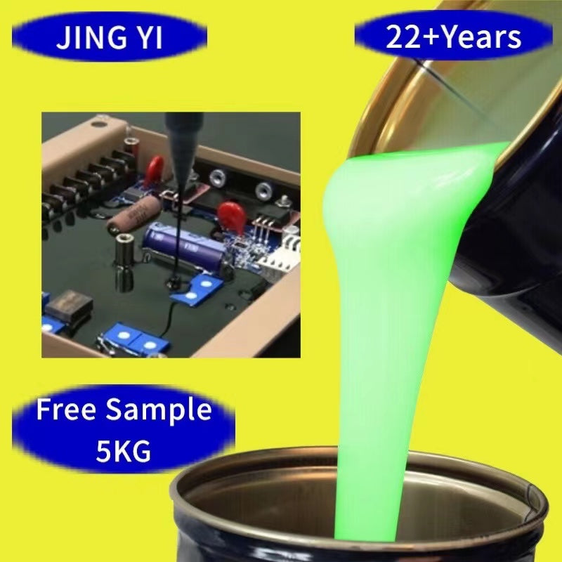 Free Sample 5KG RTV Liquid Silicone Rubber Potting Compound for Electronics Encapsulation Waterproof Moldes De Silicona
